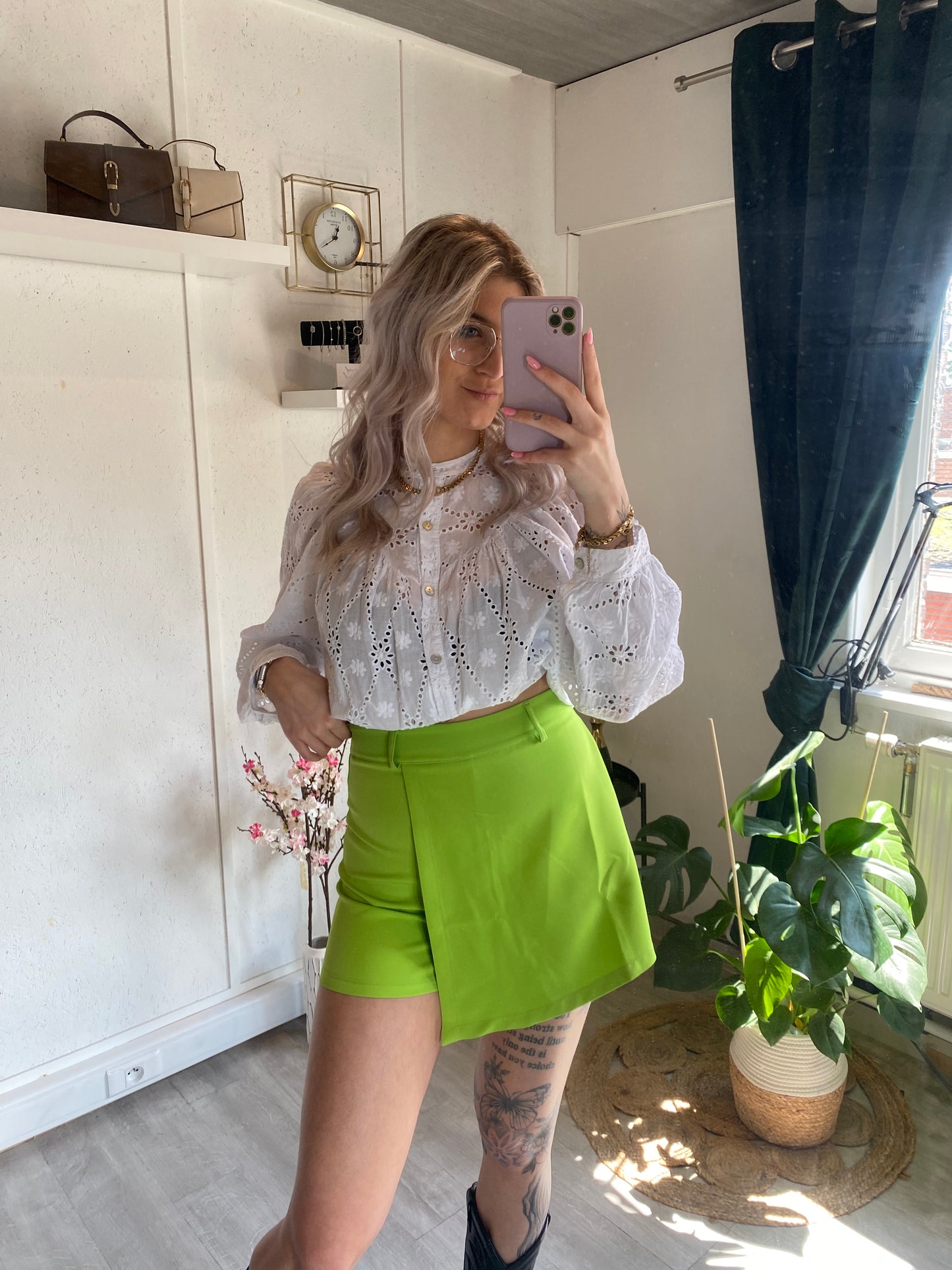 SKORT I SHORTROK I  LIME