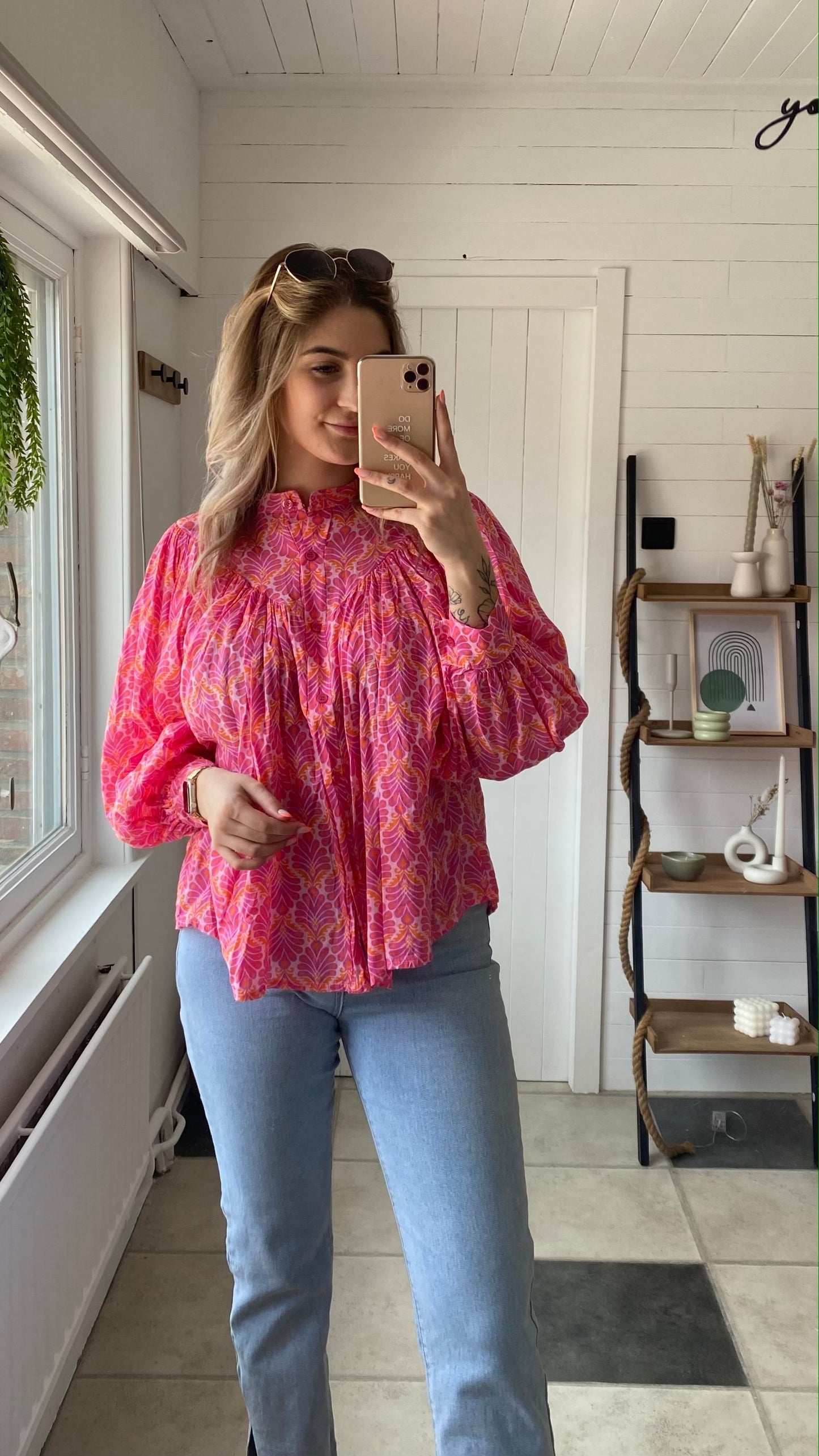 BLOUSE I ROZE PRINT