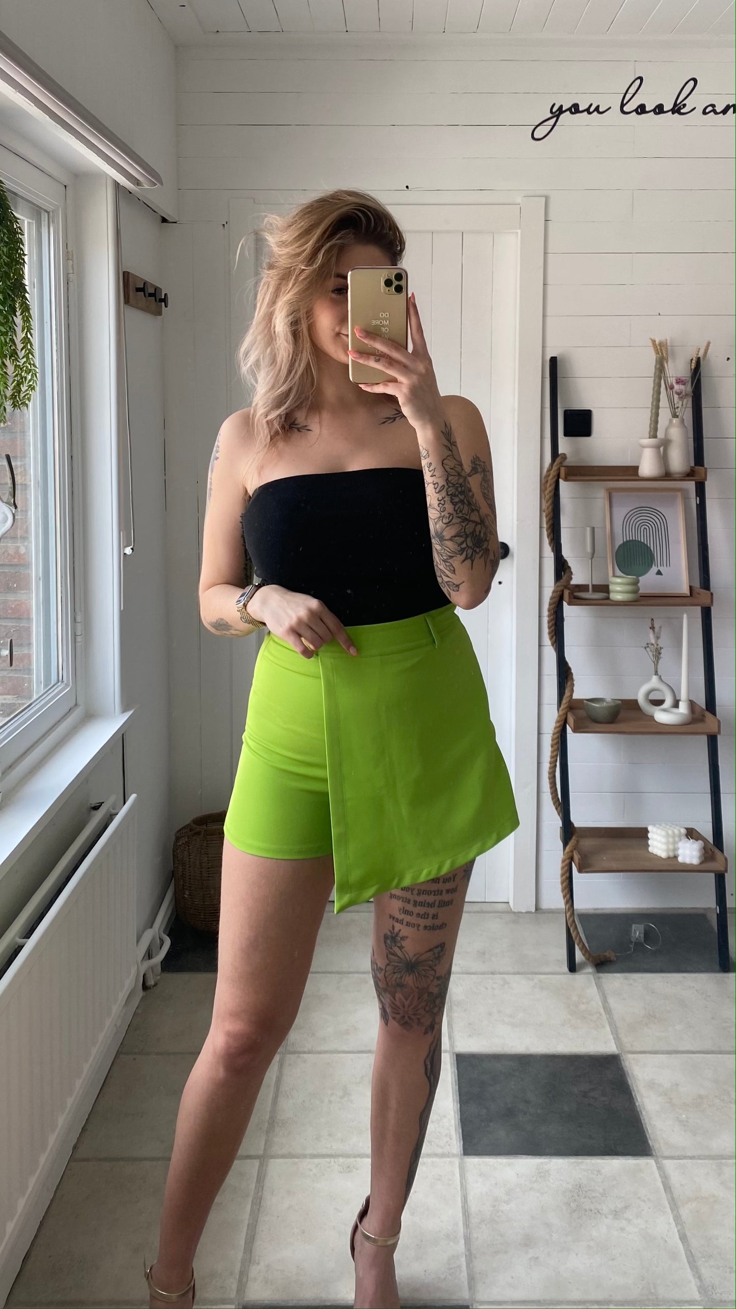 SKORT I SHORTROK I  LIME