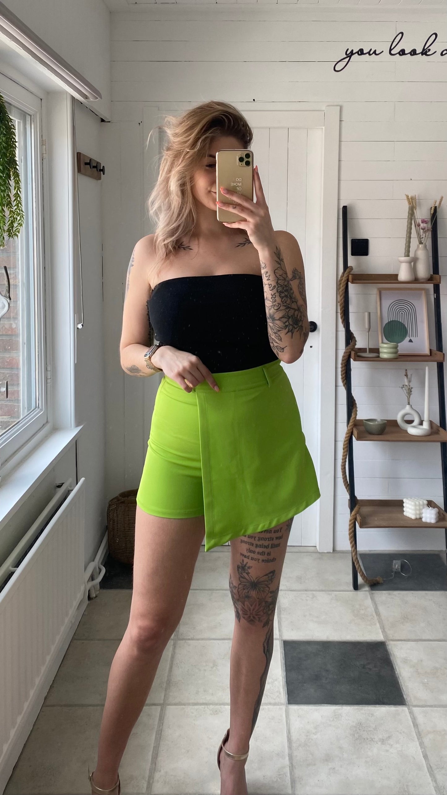 SKORT I SHORTROK I  LIME