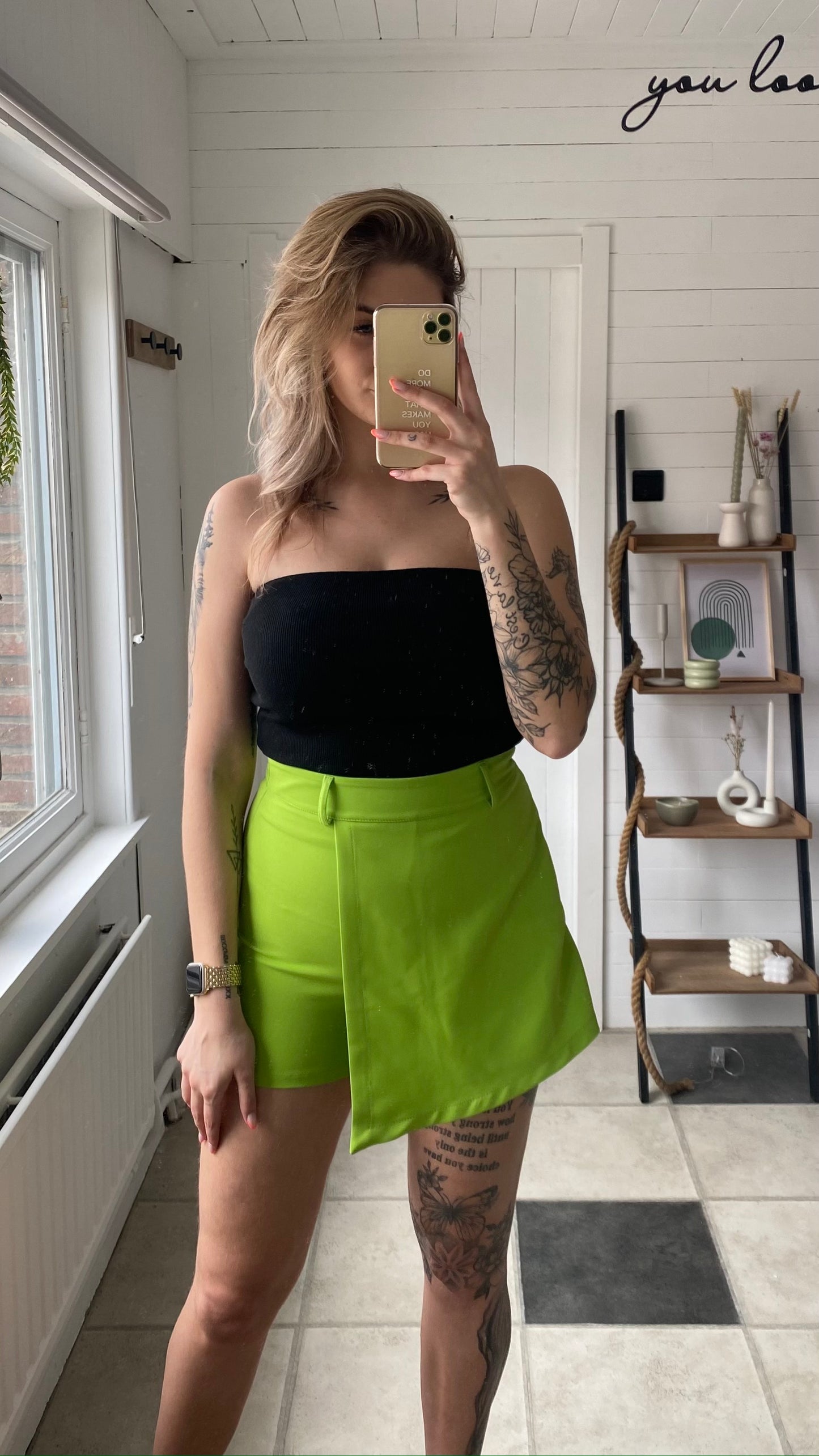 SKORT I SHORTROK I  LIME